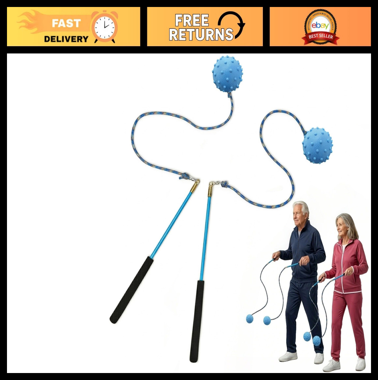Shoulder Relief Ball Swing | Rotator Cuff Exercise Tool | 360° Swivel & Non-Stre