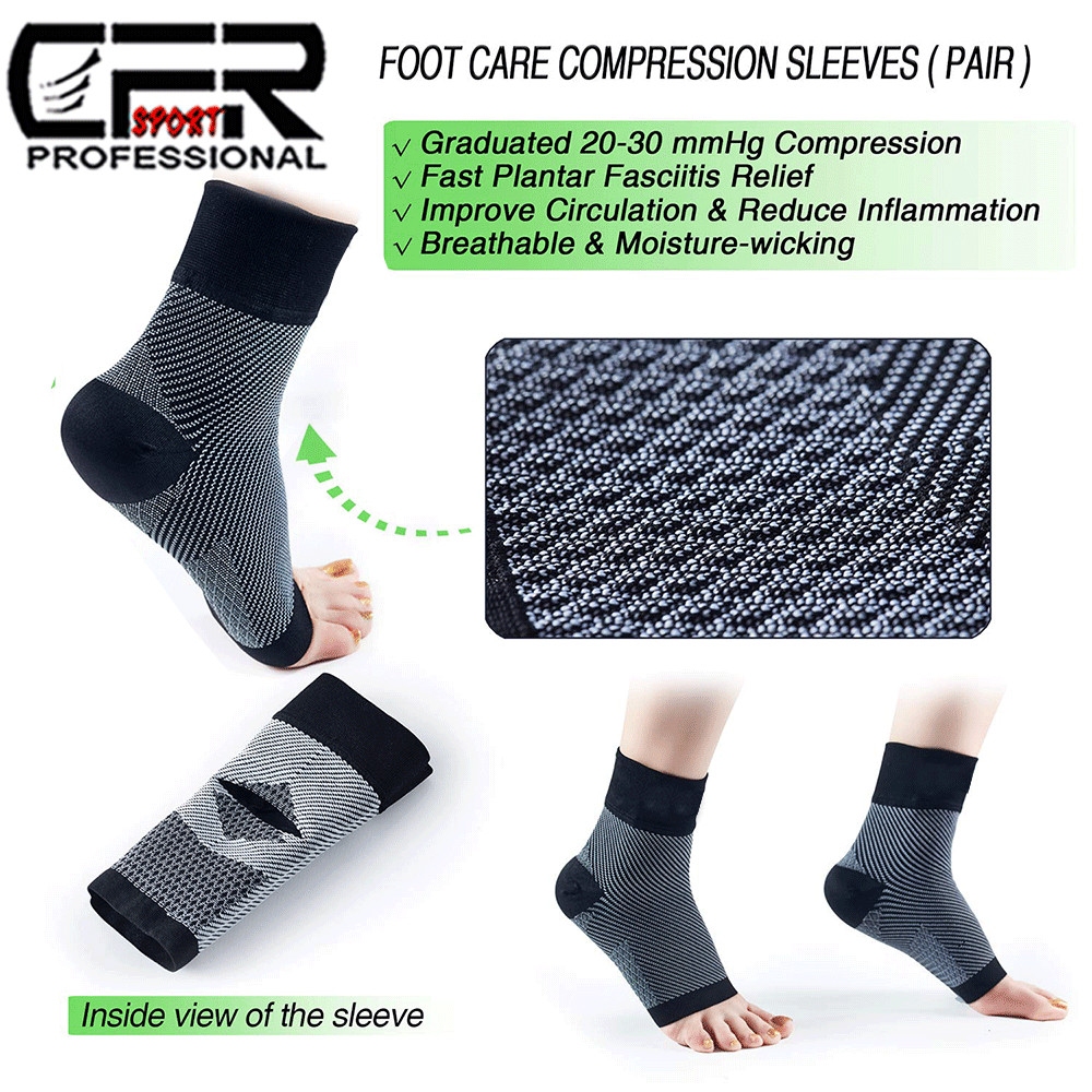 Ankle Support Brace Stabilizer Compression Sleeve Socks Foot Pain Relief Unisex