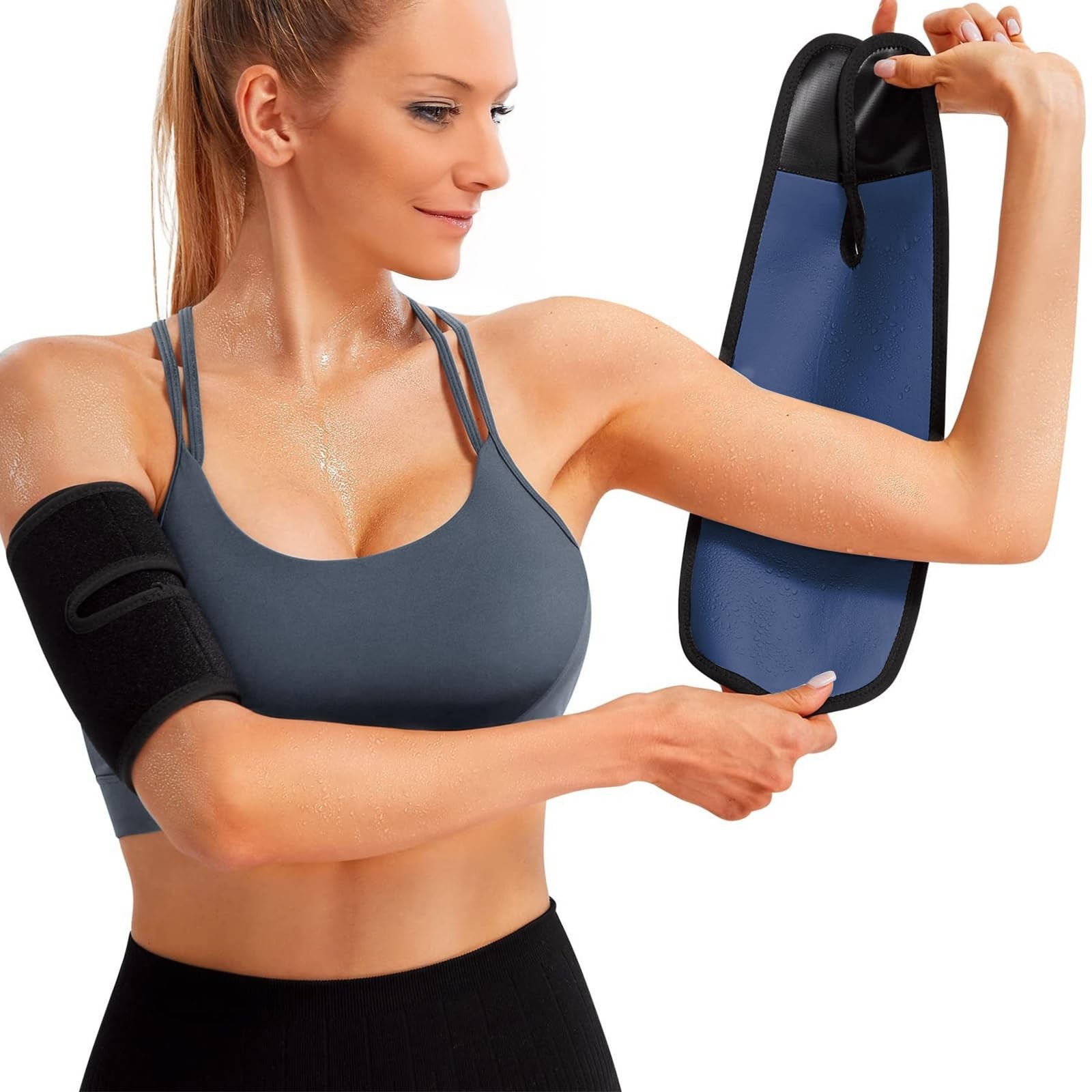 Sauna Upper Arm Trimmer Wraps for Women Weight Loss Sweat Slimmers Bands Arm …