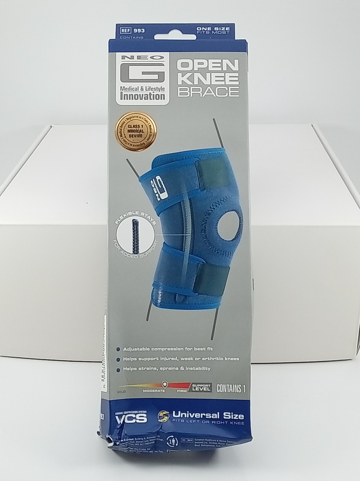 Open Knee Brace – Knee Support for Patella Injuries, Joint Pain, Miniscus Tea…