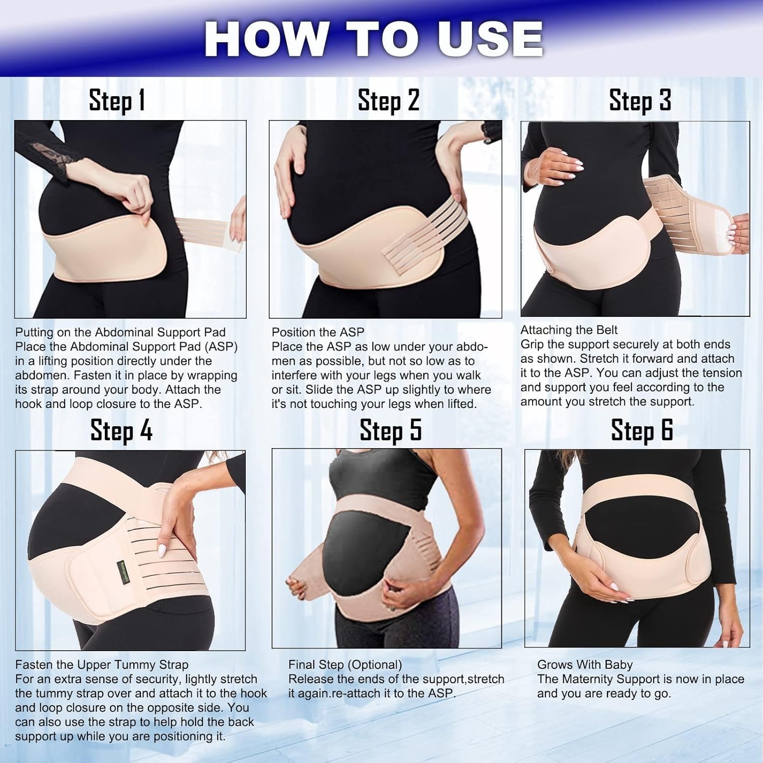XL Pregnancy Belly Band – Recommended by Obstetricians for Pain Relief & Support