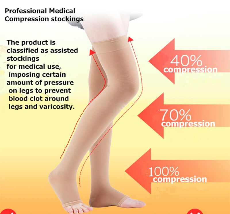 6 Pairs Compression 15-20mmHg Graduated Support Socks Calf Mens Womens S/M/L/XL