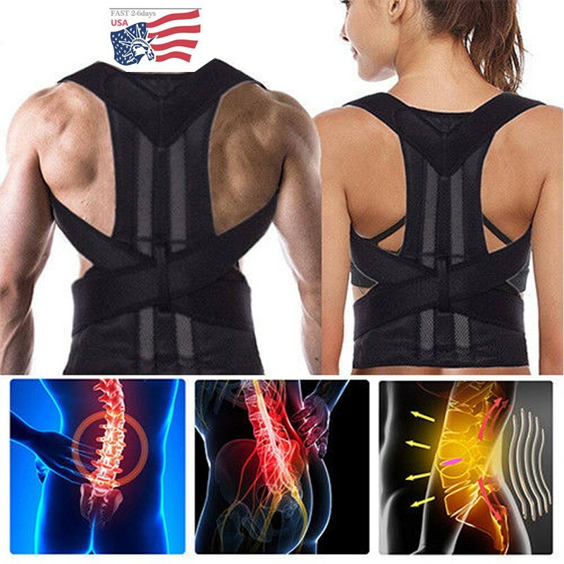 Heavy Duty Lift Lumbar Lower Back Waist Support Belt Brace Suspenders for Work