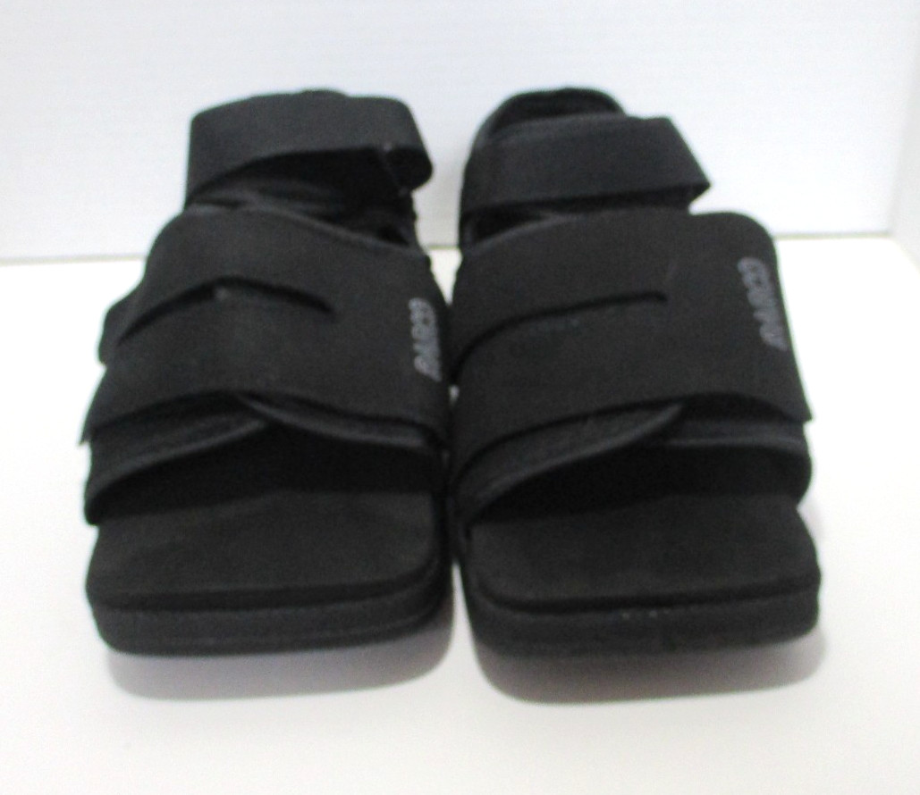 Darco Medical-Surgical Shoes Womens Large Black Square Toe Adjustable X 2
