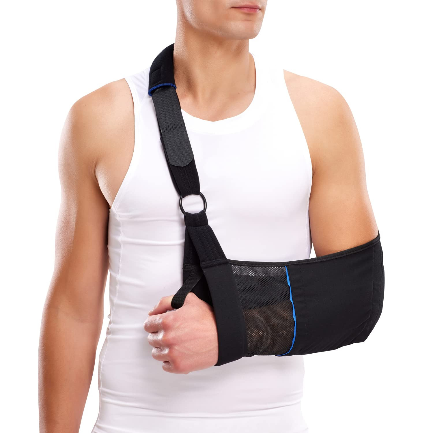 Arm Sling – Lightweight & Breathable Medical Sling with Adjustable Shoulder S…