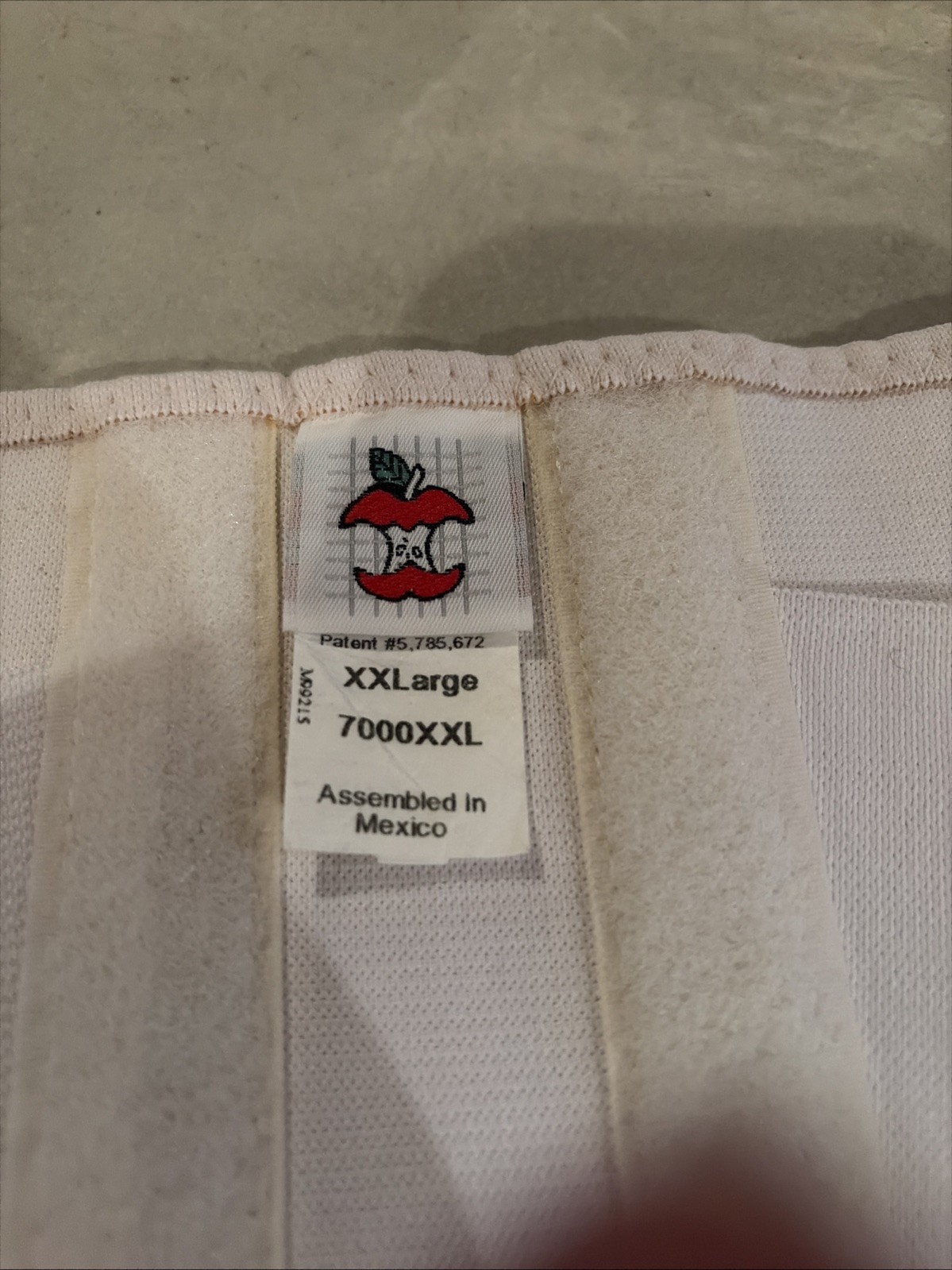 Core Products International Criss-Cross Lumbosacral Back Support XXL cream;Used