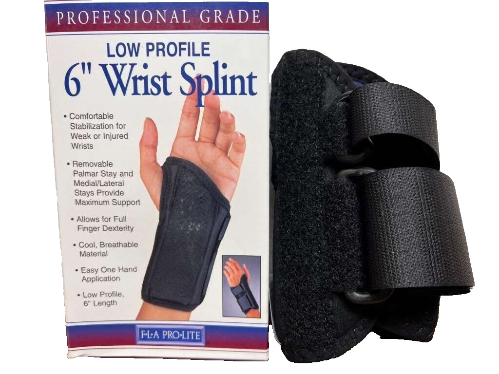 FLA Low Profile 6″ Wrist Splint, X-Large, Left