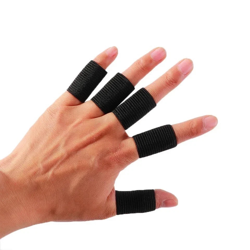 10pcs Finger Compression Sleeves Protector Support Pain Management Elastic Fiber