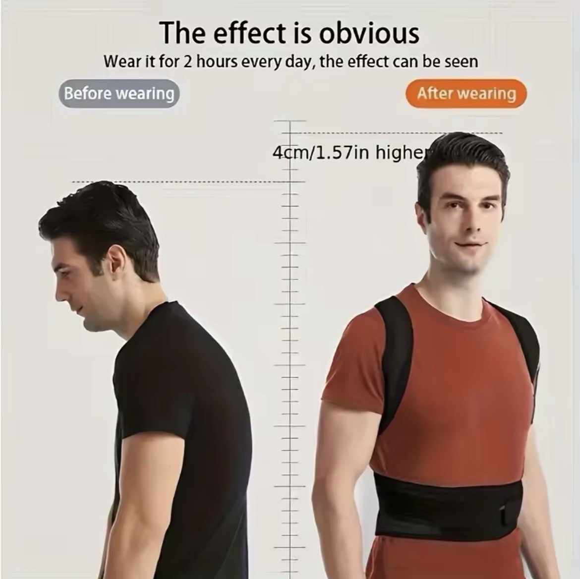 Back Aligner Bad Posture Fix Hunchback Corrector Back Support Belt Size Large