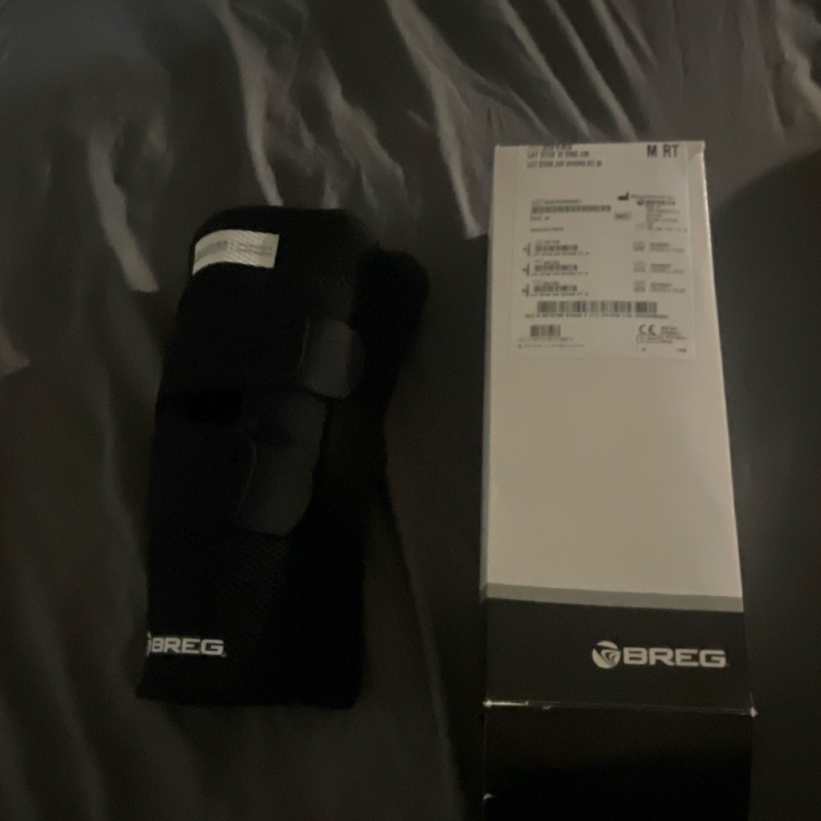 Breg Adjustable Neoprene Knee Brace Black Medium CE Certified Model 11232