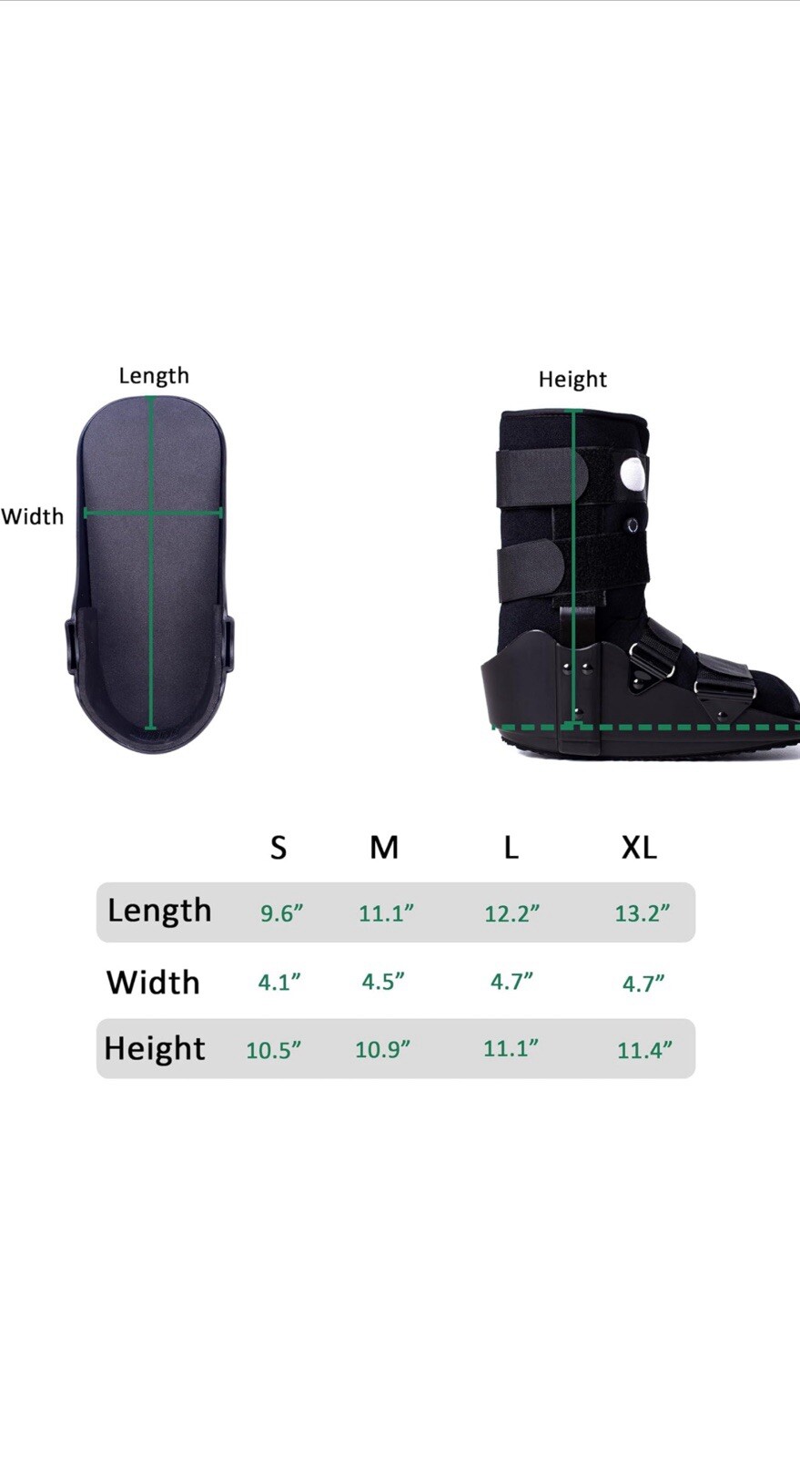 Walking Boot Fracture Boot Broken Foot Injury Sprained Ankle Walker Medium