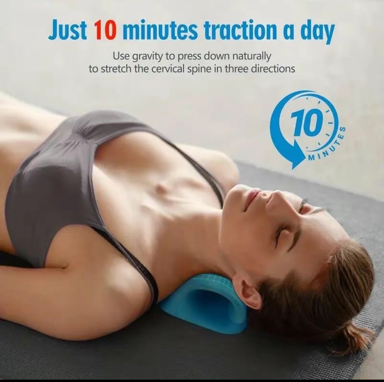 Neck Cloud Cervical Neck Stretcher Pillow Traction Device Pain Relief Massage