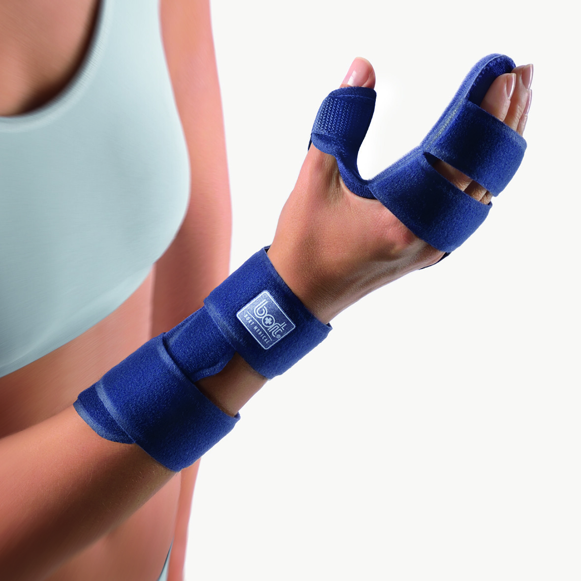 Bort Manucarpal Soft Resting Hand Wrist Finger Brace, Trigger, Stroke, Fracture