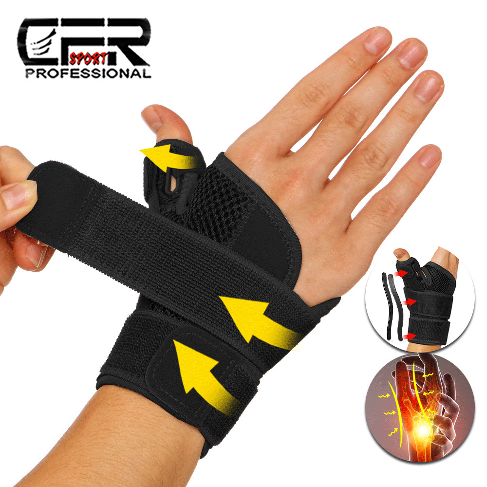 WRIST HAND BRACE SUPPORT Sprain Splint ARTHRITIS BRACE Thumb BANDAGE WRAP GYM