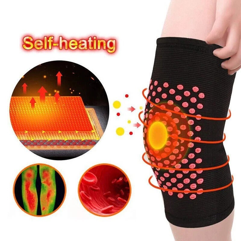 2pcs Self Heating Knee Pad Therapy Arthritis Support Brace Protector Leg Warmer