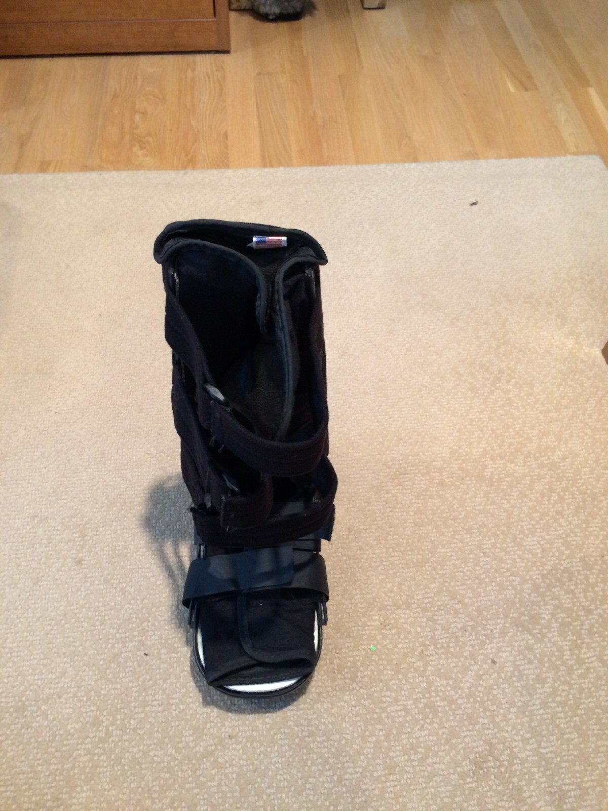 BODY ARMOR SHORT LEG WALKER CAST BRACE NEW LARGE