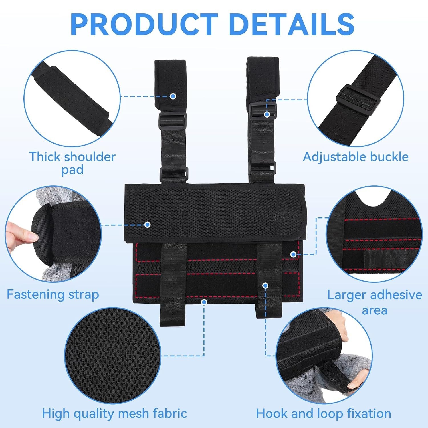 Breathable Mesh Arm Sling for Children – Adjustable Shoulder Immobilizer (XS)