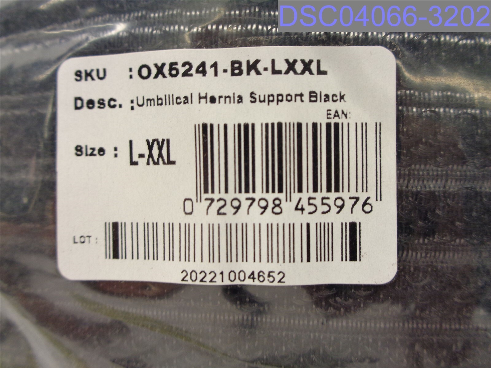 ORTONYX Size Large-XXL Umbilical Hernia Belt – Abdominal Support Binder – Black