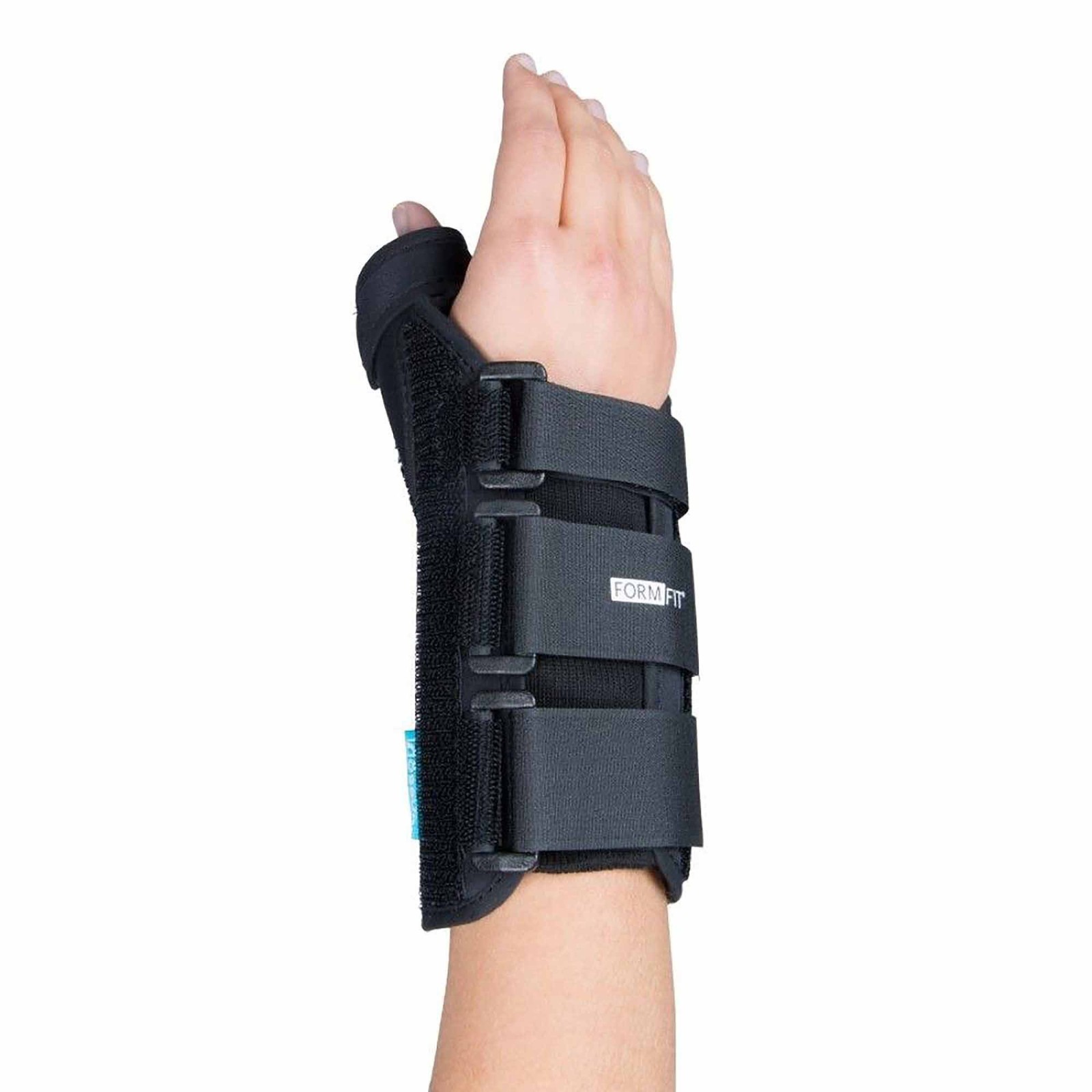 Ossur Formfit Thumb Spica, 8in, Large, Right, Black and Blue