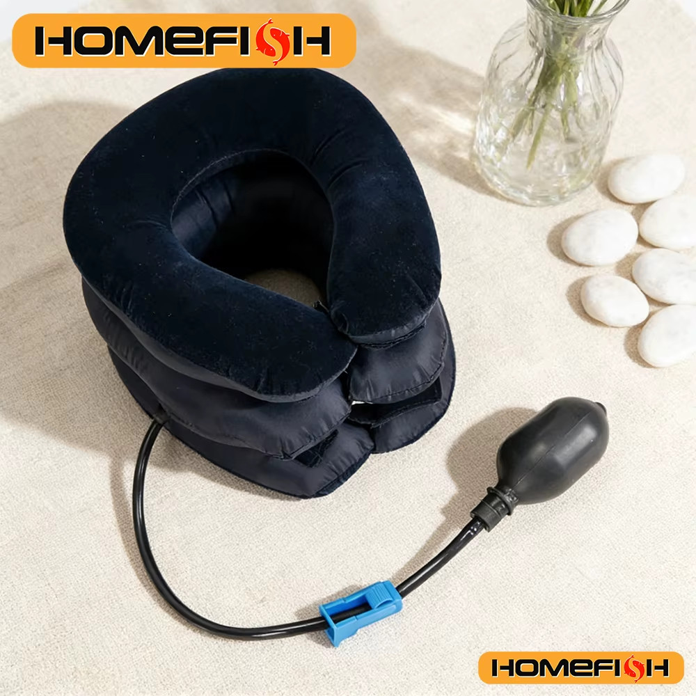 Inflatable Air Cervical Traction Neck Stretcher – 1 Tube Orthopedic Pillow Colla