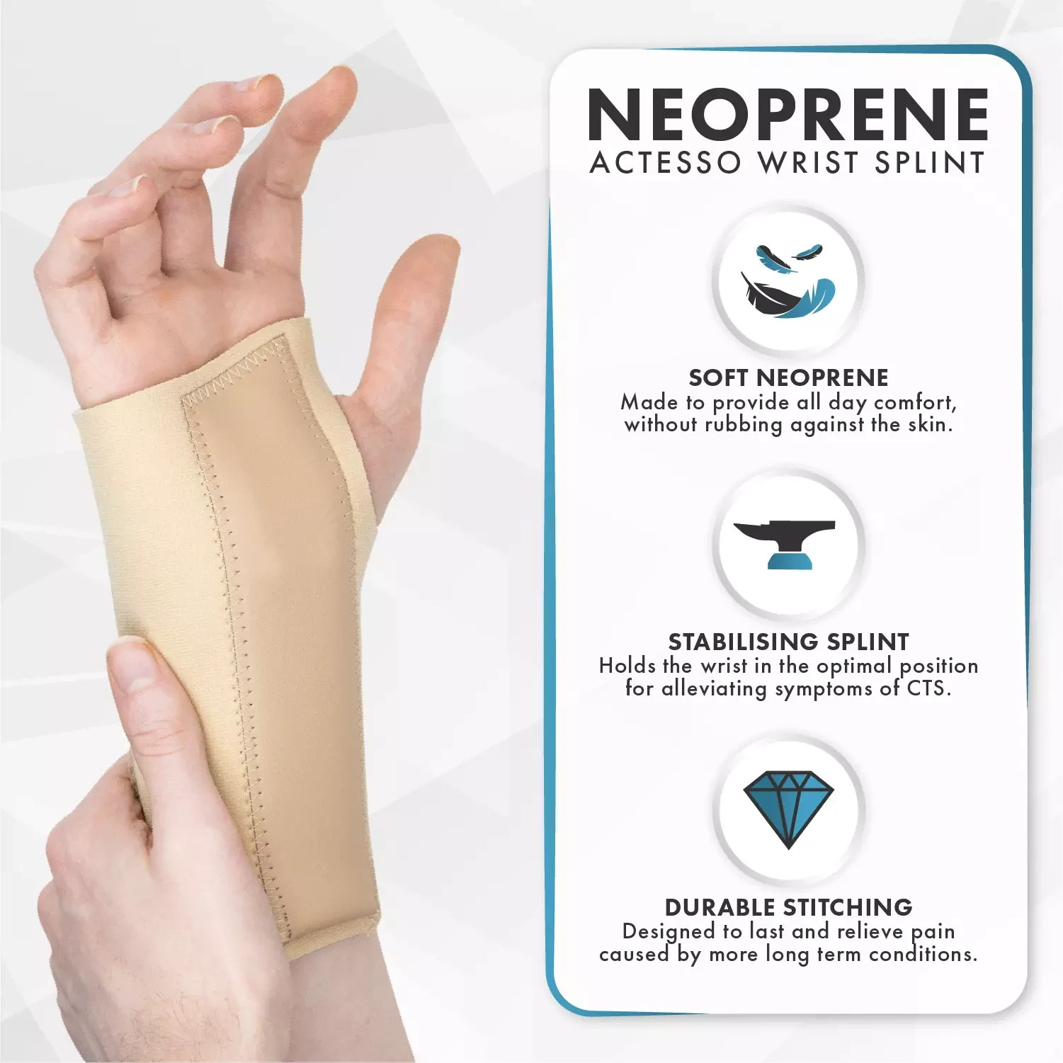 K TRIBE Breathable Wrist Support Splint for Sprain Injury Carpal Tunnel Pain uk