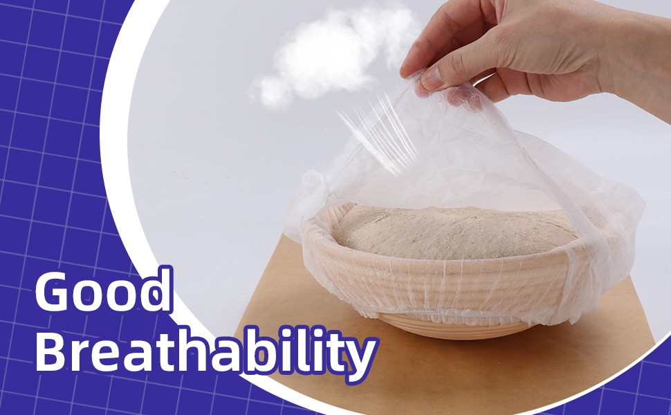 100 Pcs Disposable Non-Woven Bread Proofing Basket Liner Cover Fit 8″ 10″ 11″