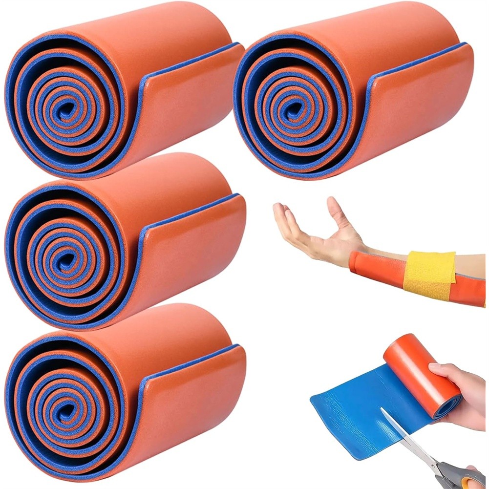 4-Piece Emergency Splint Set (4.3 X 18.1 Inches),with Integrated Aluminum9469