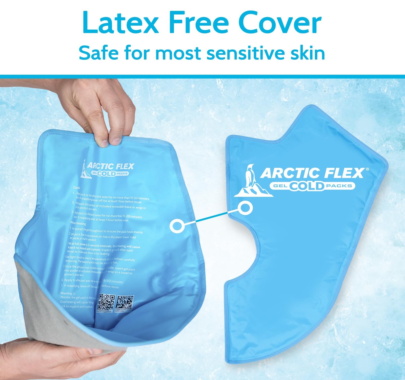 Arctic Flex Gel Replacement Pack – Reusable Ice Brace – Hot and Ankle, Blue