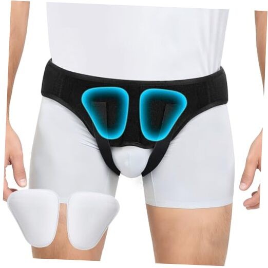 Inguinal Hernia Support Belt for Men & Women, Adjustable Groin Brace Large