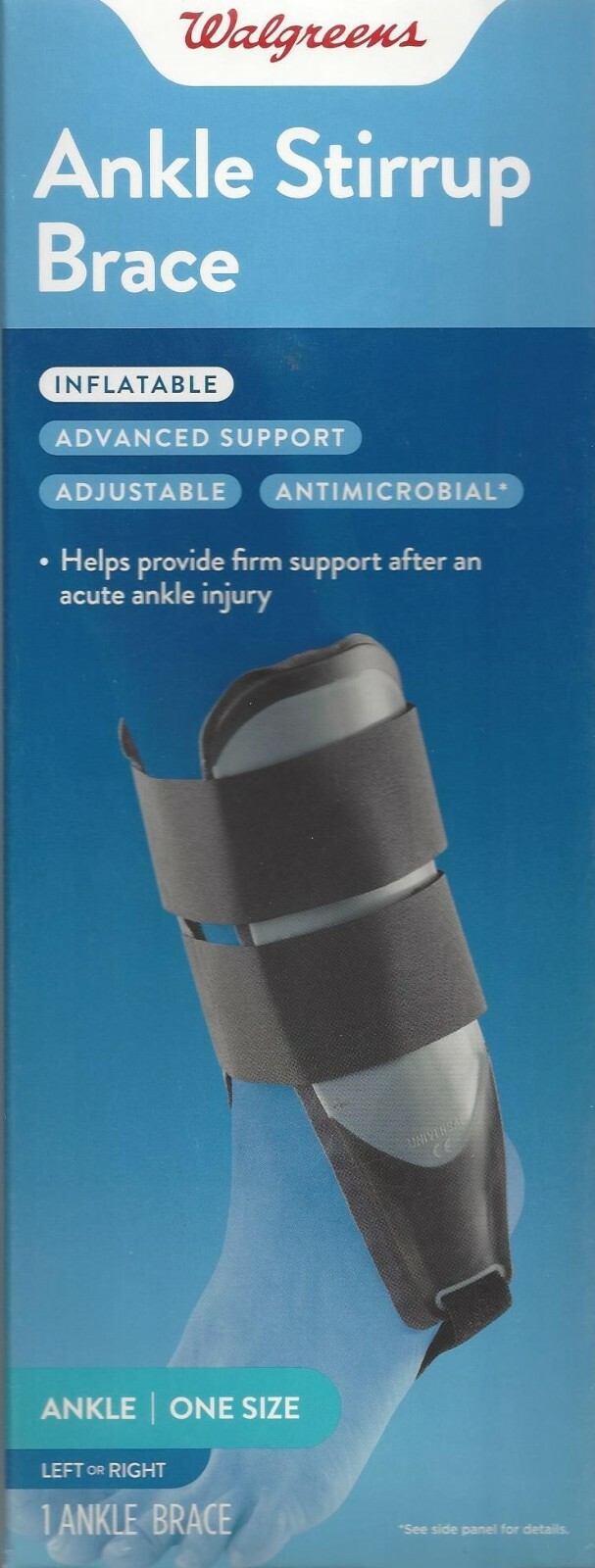 Adjustable Stirrup Ankle Brace, One Size, Fits Left or Right Foot Walgreens