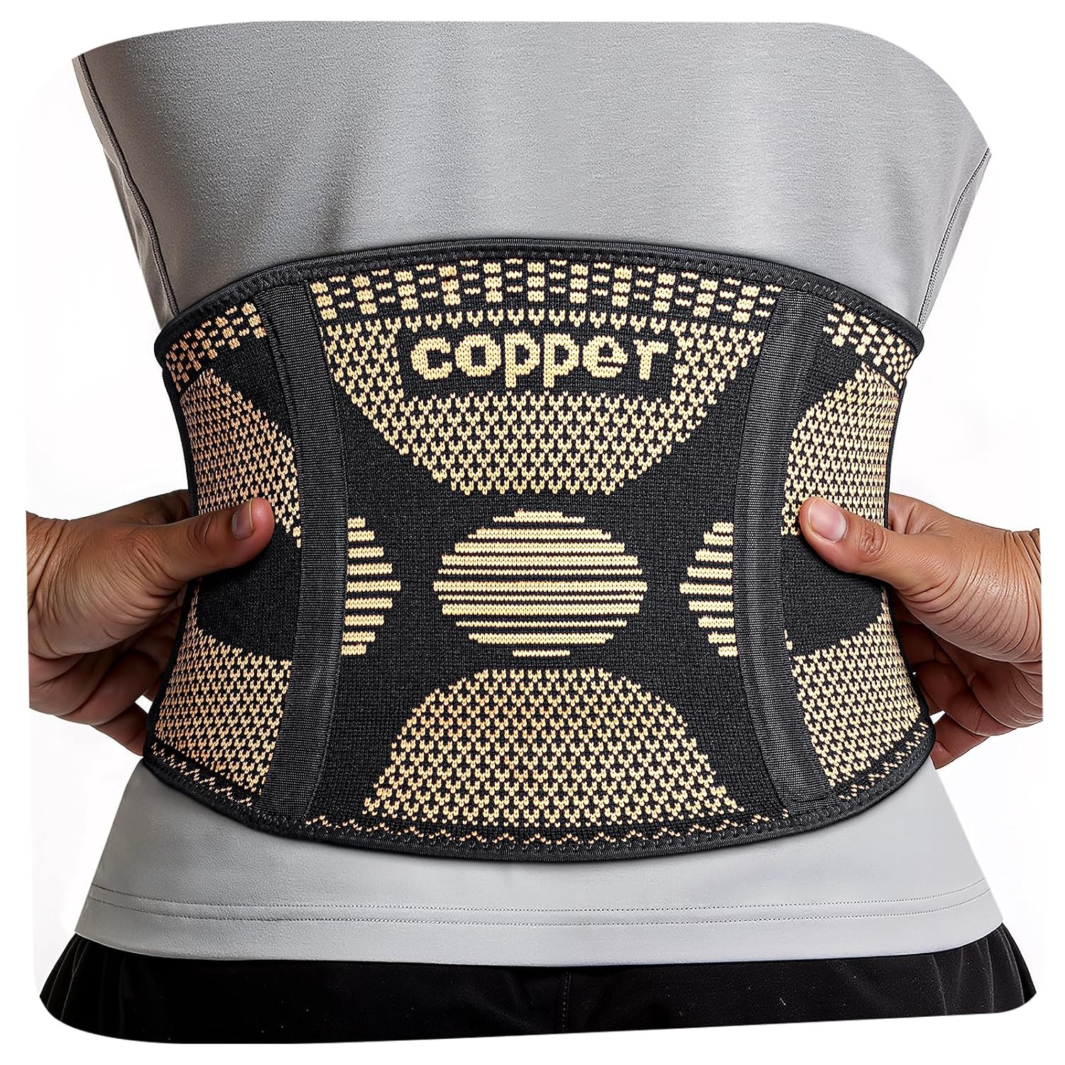 Copper Back Brace for Men and Women Lower Back Pain Lumbar Support Belt | Back B