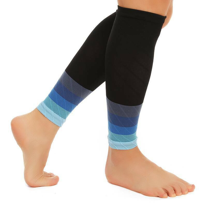 Pair Men Women Compression Socks Calf Sleeve Leg Support Brace 15-20mmHg Running