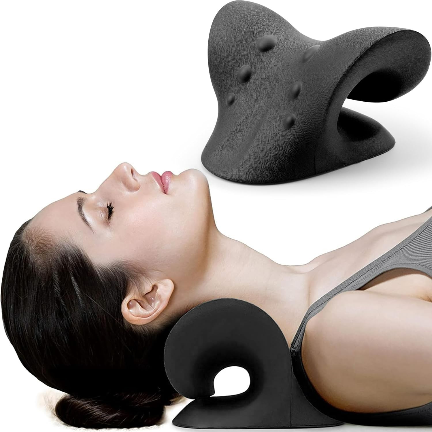 Neck and Shoulder Relaxer, Cervical Traction Device for TMJ Pain Relief and C…