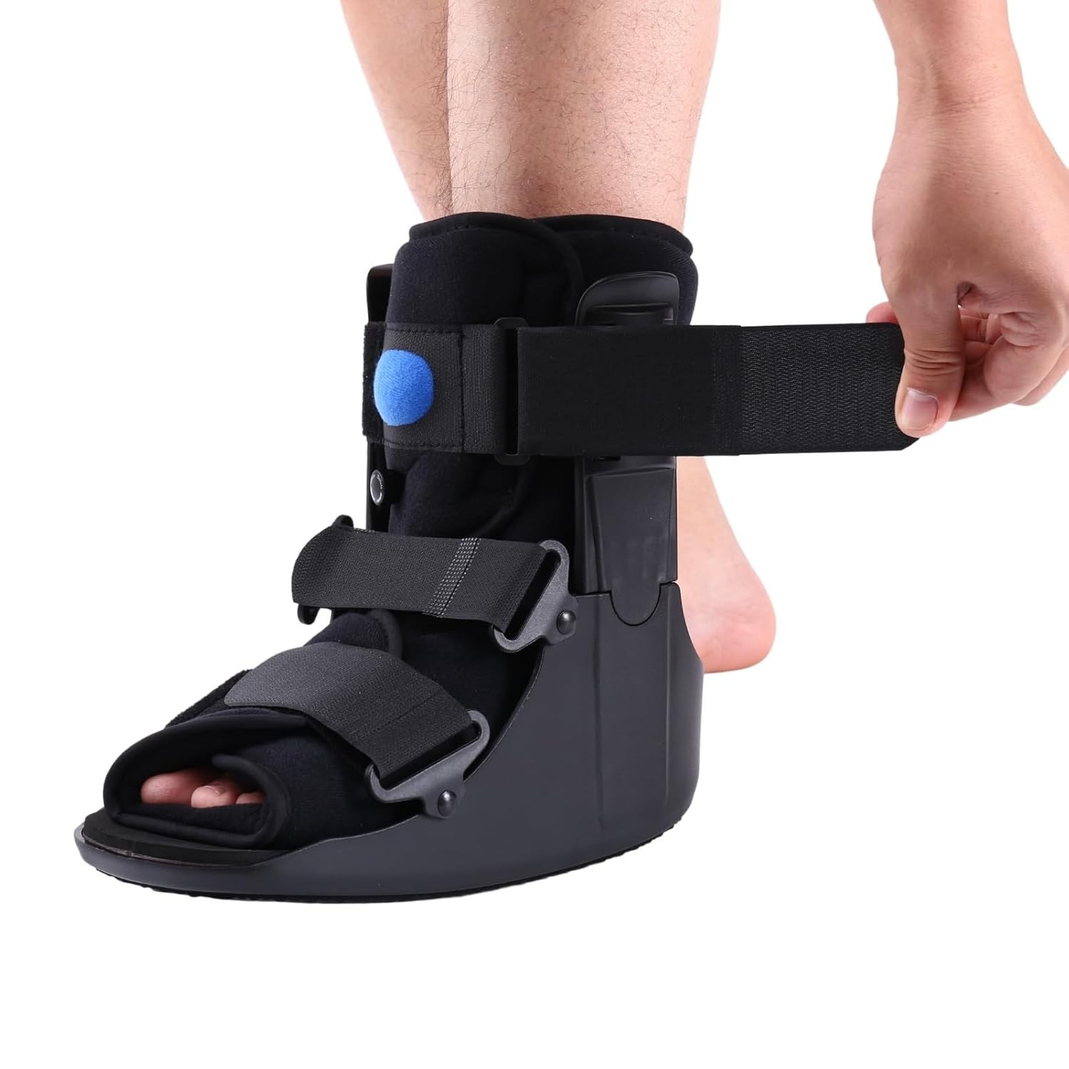 Rigid Frame Walker Boot for Sprained Ankle and Foot Recovery – Adjustable Fit