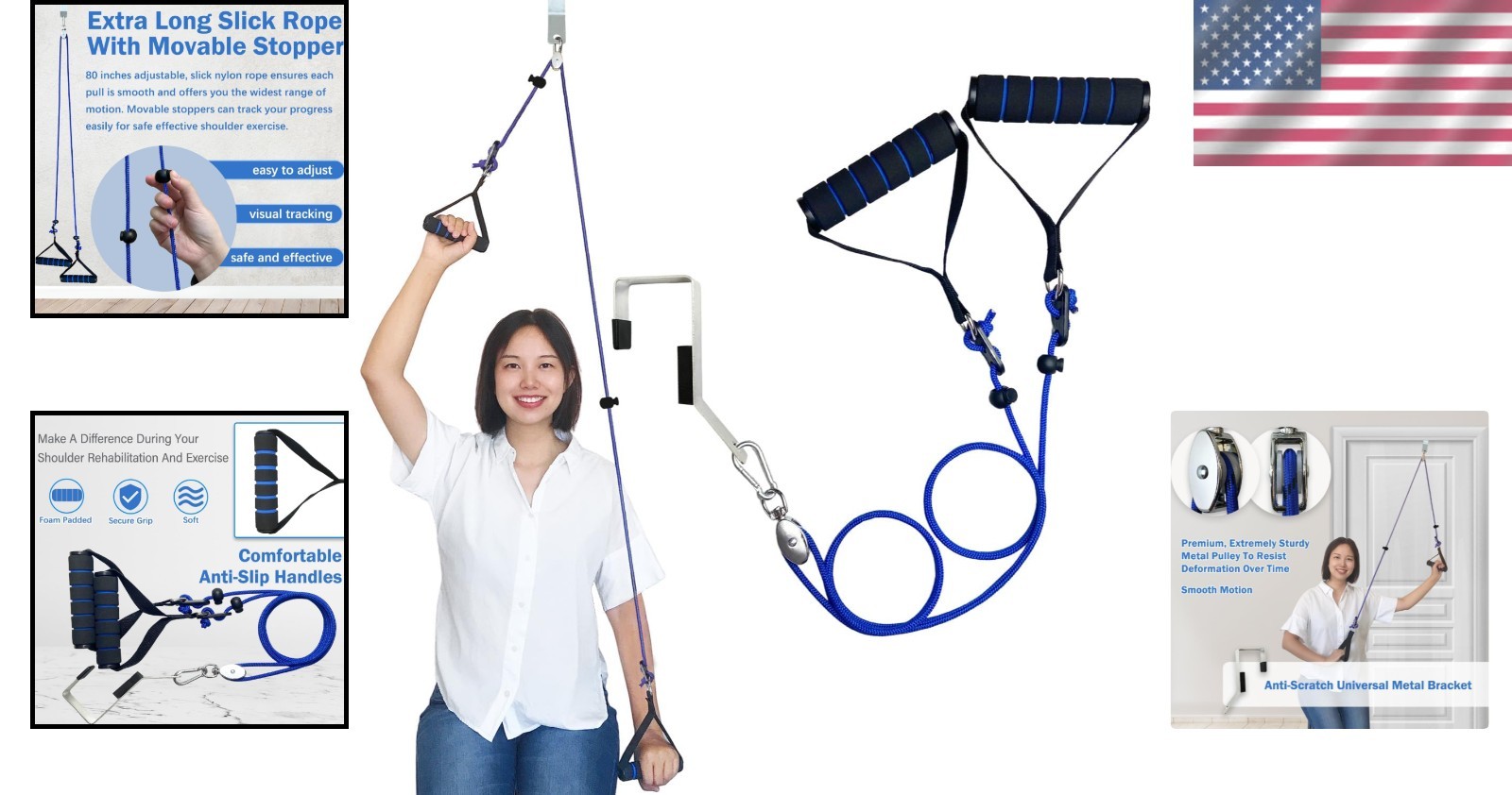 Shoulder Pulley for Physical Therapy Pulleys for Shoulder Rehab over Door Shou..