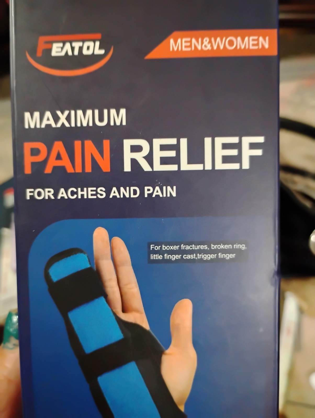 Featol Maximum Pain Relief For Aches And Pain Boxer Fracture Splint SM LEFT HAND