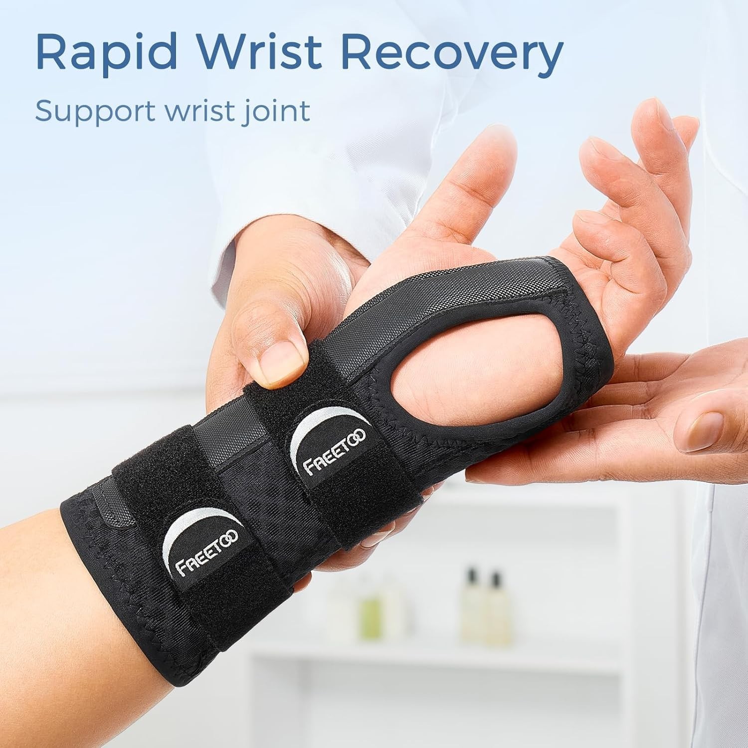 Reversible Wrist Brace Carpal Tunnel Night Support Left Right Hand Splint