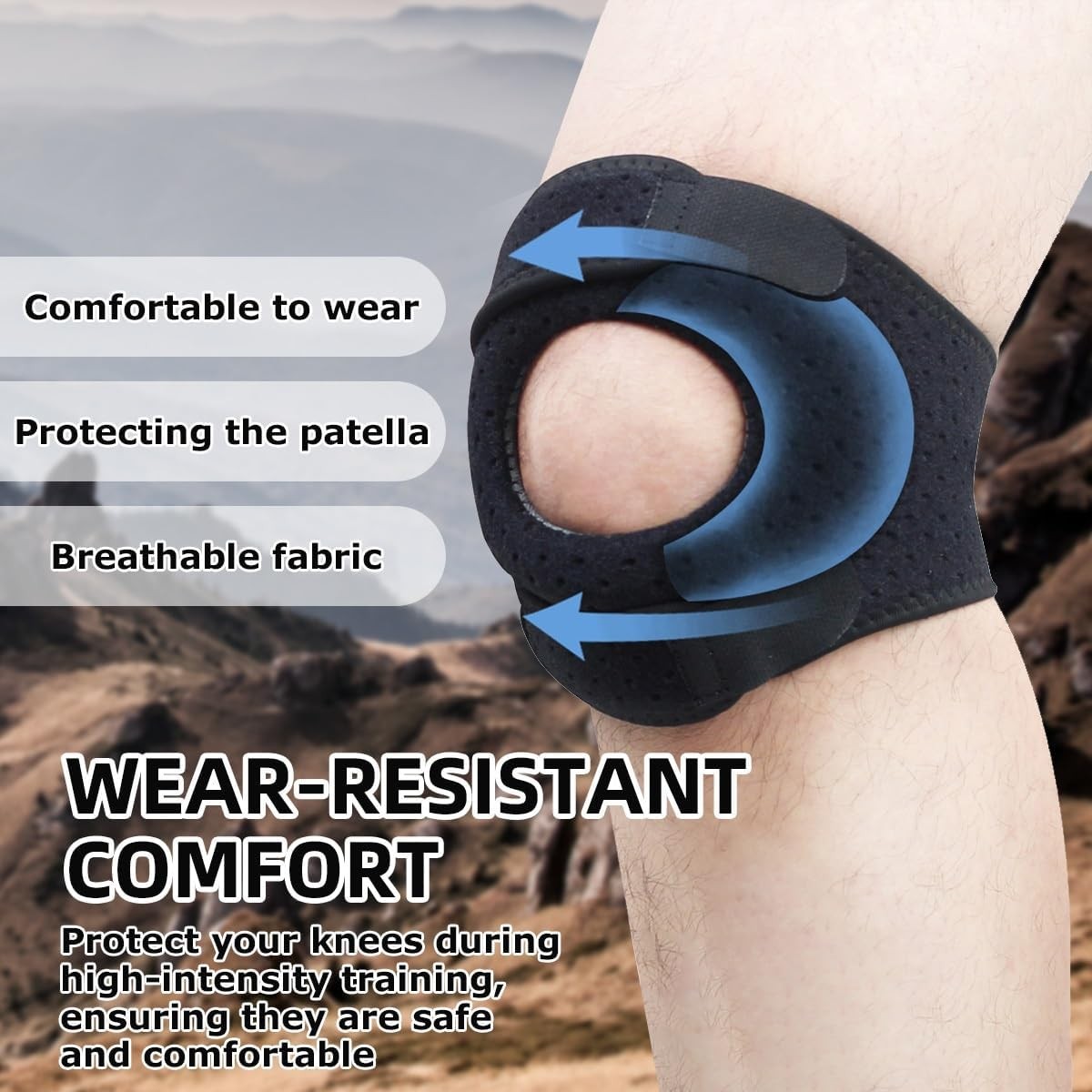 Knee Brace Support Neoprene Patella Stabilizing Compression Straps Adjustable US