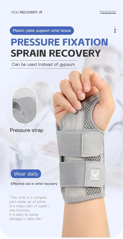 Wrist Brace Carpal Tunnel Splint Hand Support Arthritis Sprain Pain Relief Sleep
