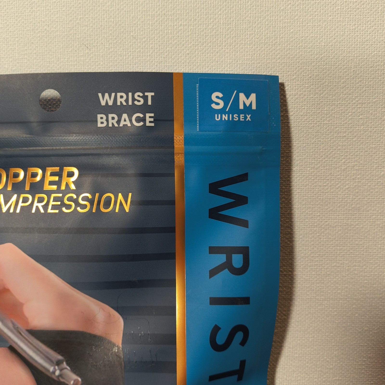 NWT Copper Advantage Max Compression Adult Adjustable RIGHT Wrist Brace S/M