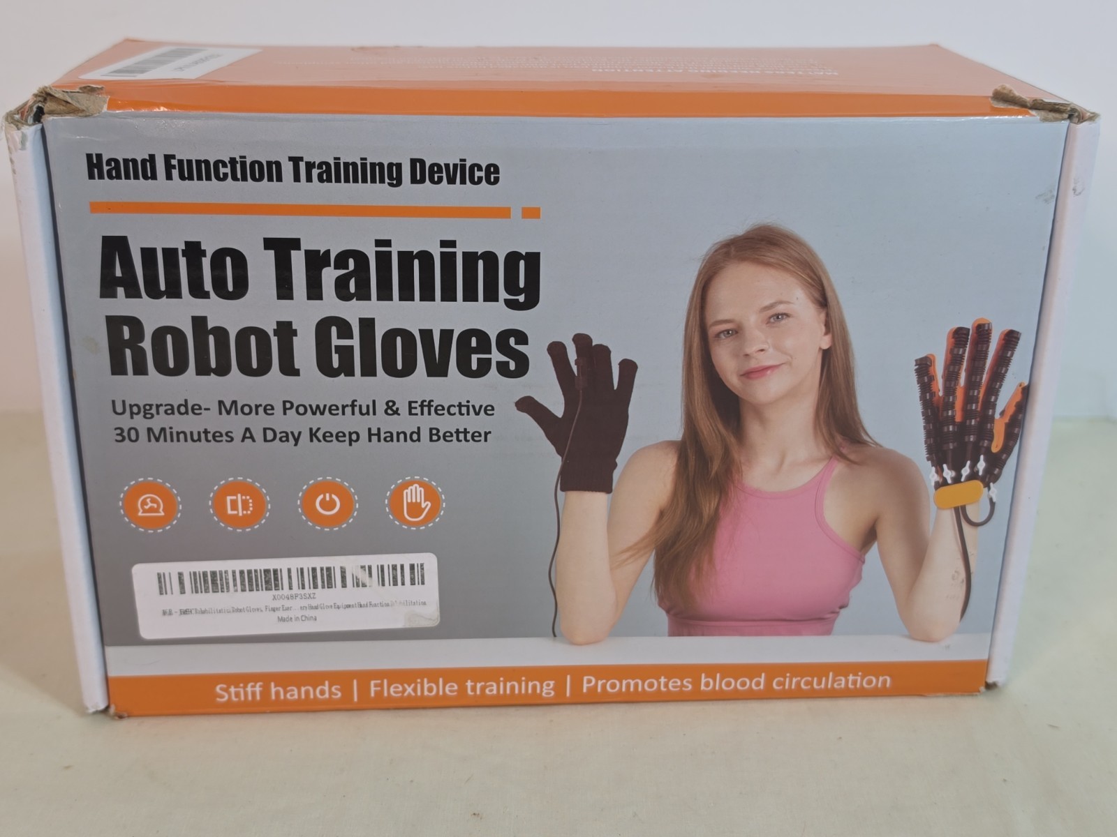 Auto Training Robot Gloves Finger Rehabilitation Exerciser LEFT Hand. SMALL