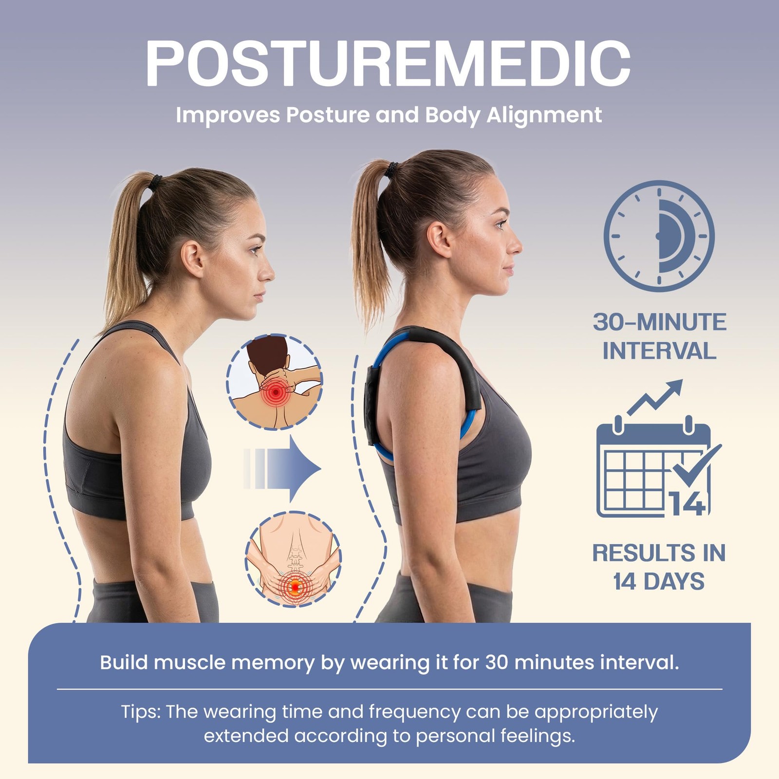 Premiumkinetix Posturemedic Plus Strength Dynamic Posture Corrector For