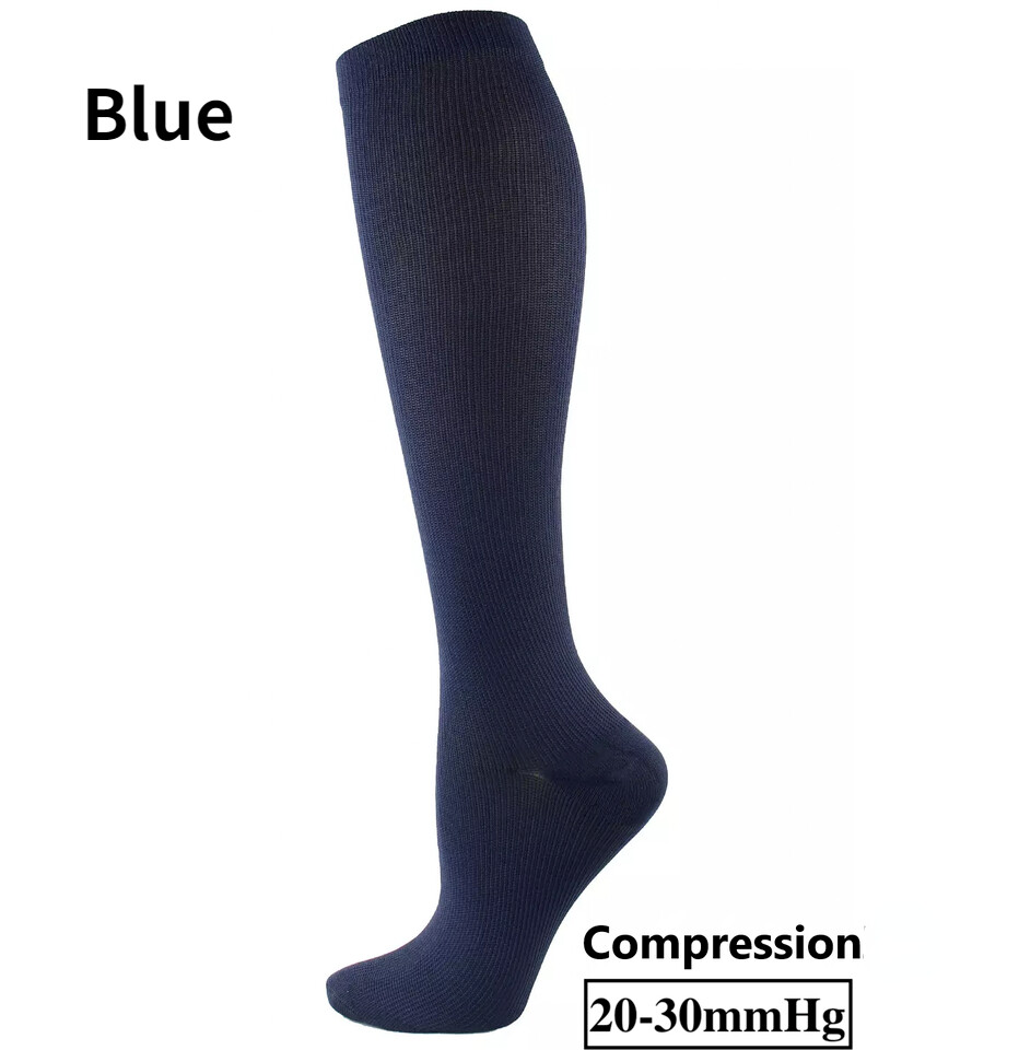 3 Pairs Fun Black/Beige compression socks for womens/Mens Size 10-13 20-30mmhg