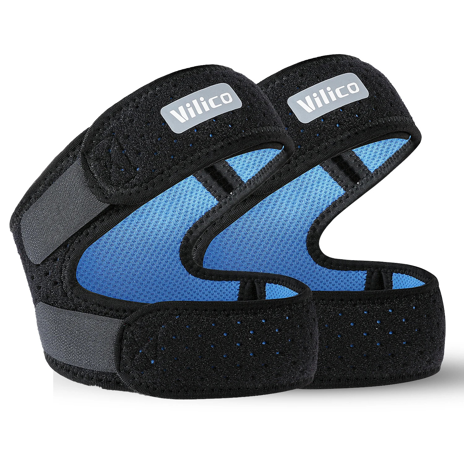 1/2Piece Patellar Tendon Support Strap Adjustable Knee Strap for Exercise Runnin