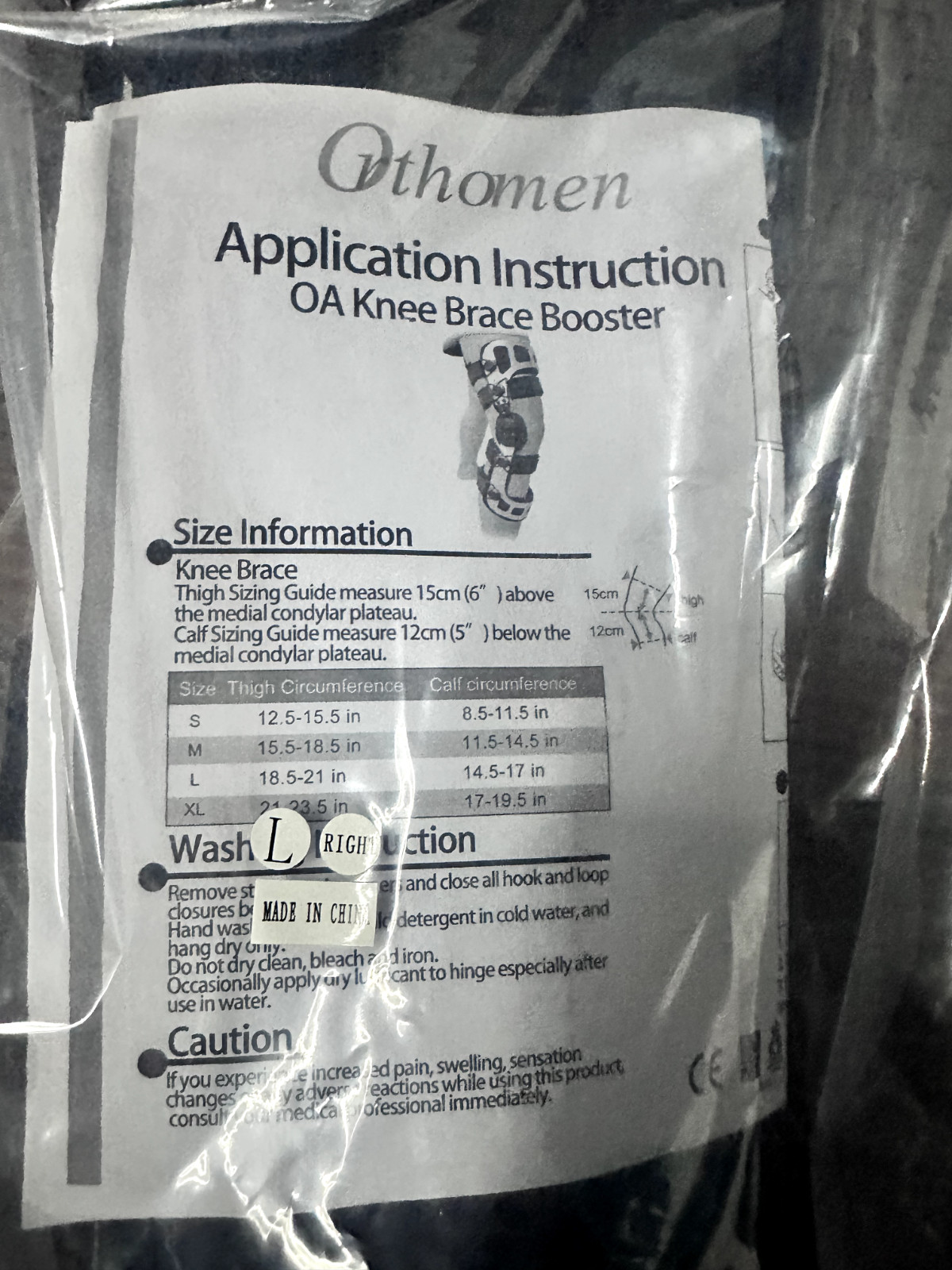 Orthomen OA Knee Brace for Pain Relief – Support for Joint Degeneration, Meniscu