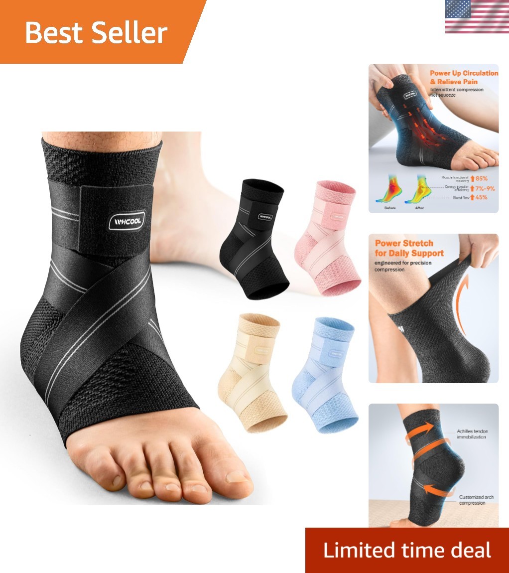 3D Comfort Ankle Support Brace with Flex Strap – Ideal for Tendonitis & Sports
