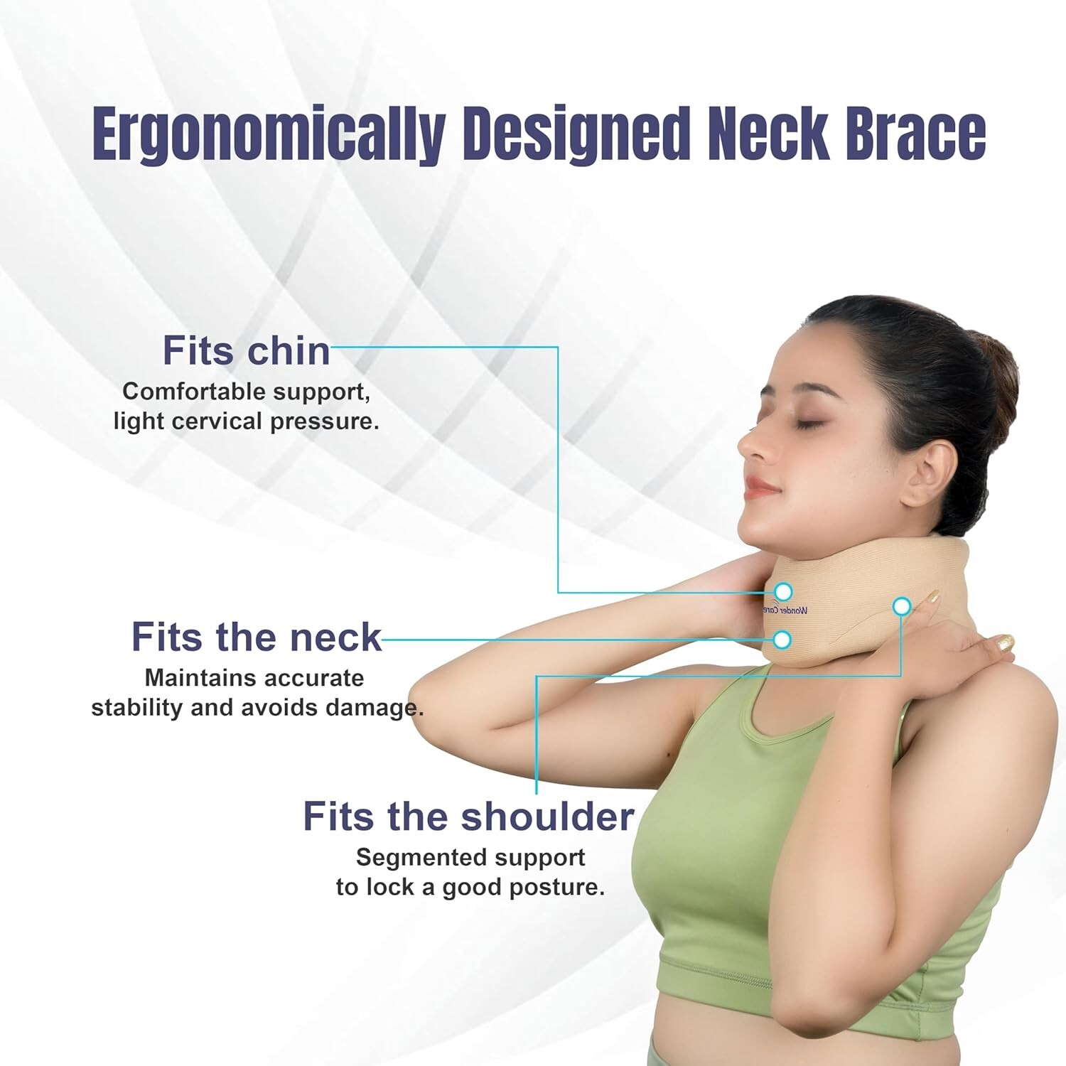 Neck Brace for Sleeping Cervical Collar Relief Neck Pain and Neck Support Sof…