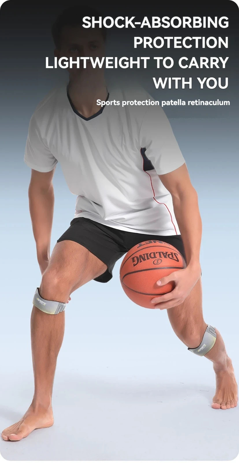 Stryde Precision Strap Knee Brace Silicone Pad Adjustable Breathable Sport
