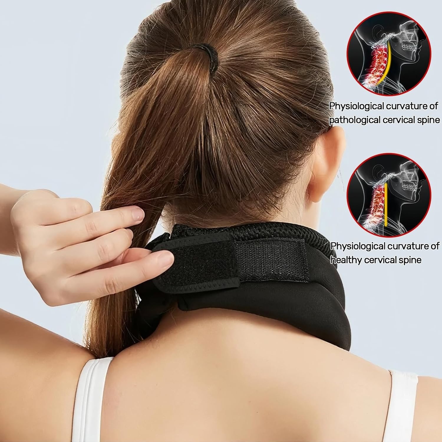Vitavix Neck Support Pillow for Ergonomic Snoring Relief, Adjustable Cervical Al