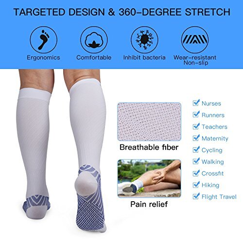 Men & Women Compression Socks Stockings by Pacearth Calf Leg Sports 20-30mmHg